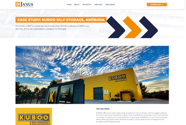 CASE STUDY: KUBOO SELF-STORAGE, ABÓBODA Founded in 2017 in Lisbon by two friends from the film industry, KUBOO was the first of the new generation operators in Portugal.