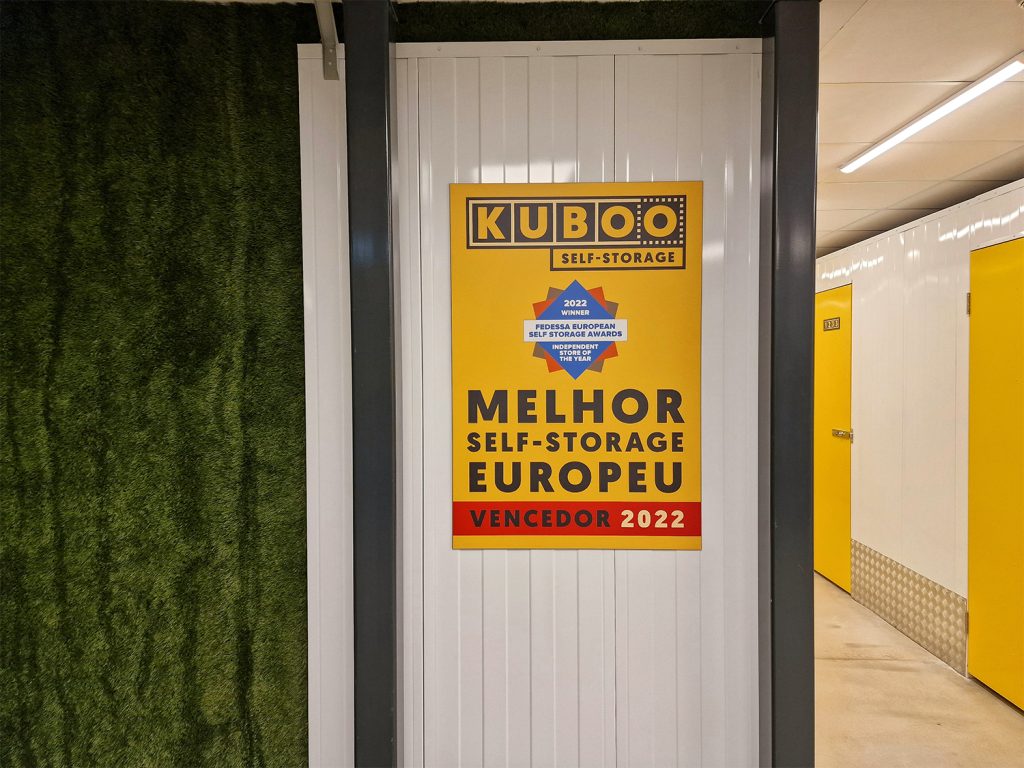 award winning signage in a kuboo warehouse hall